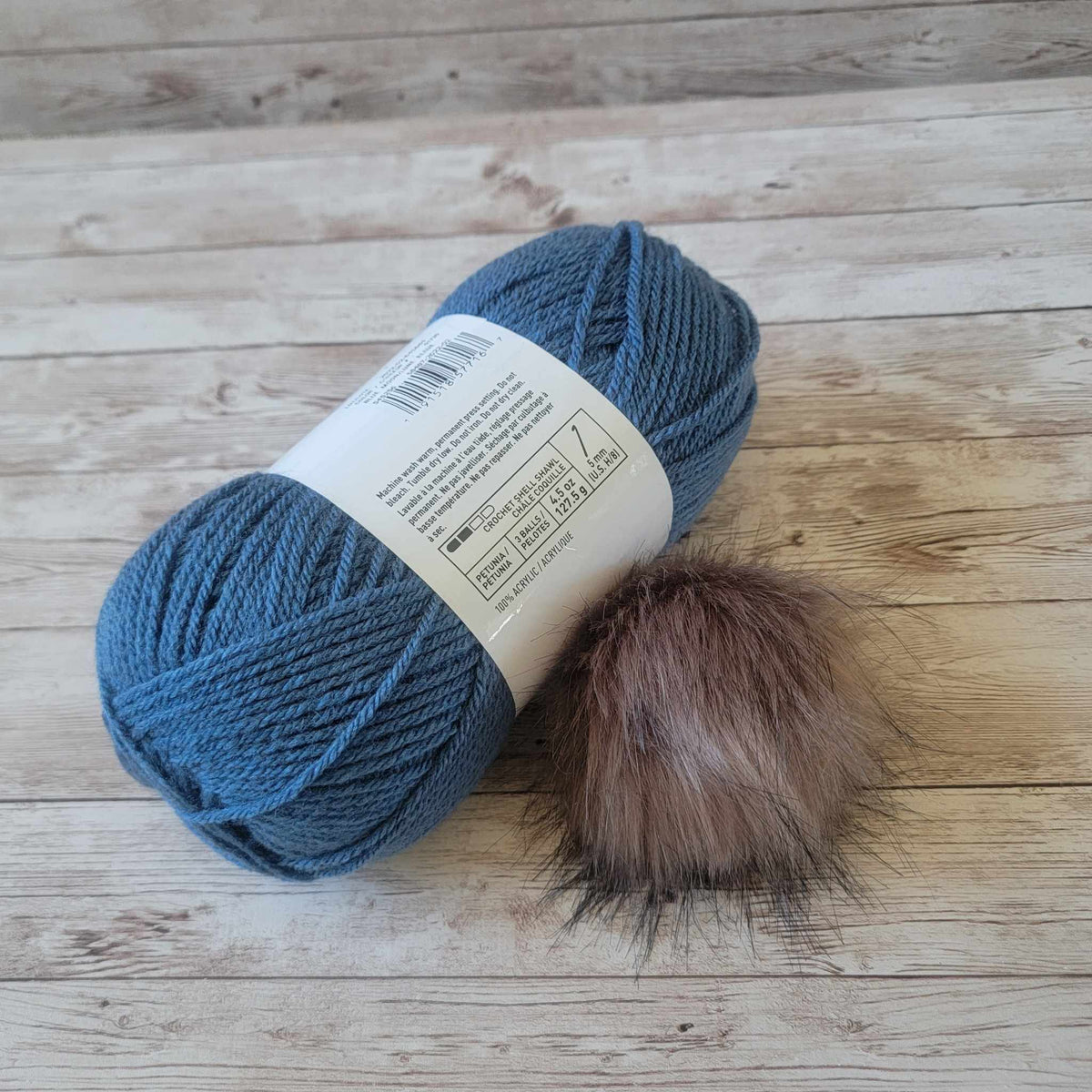 Worsted Weight Yarn + Pom Pom Bundle CinDWood Looms