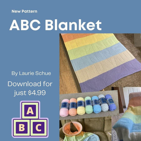 Laurie Schue Loom Knit ePattern: ABS Blanket Pattern