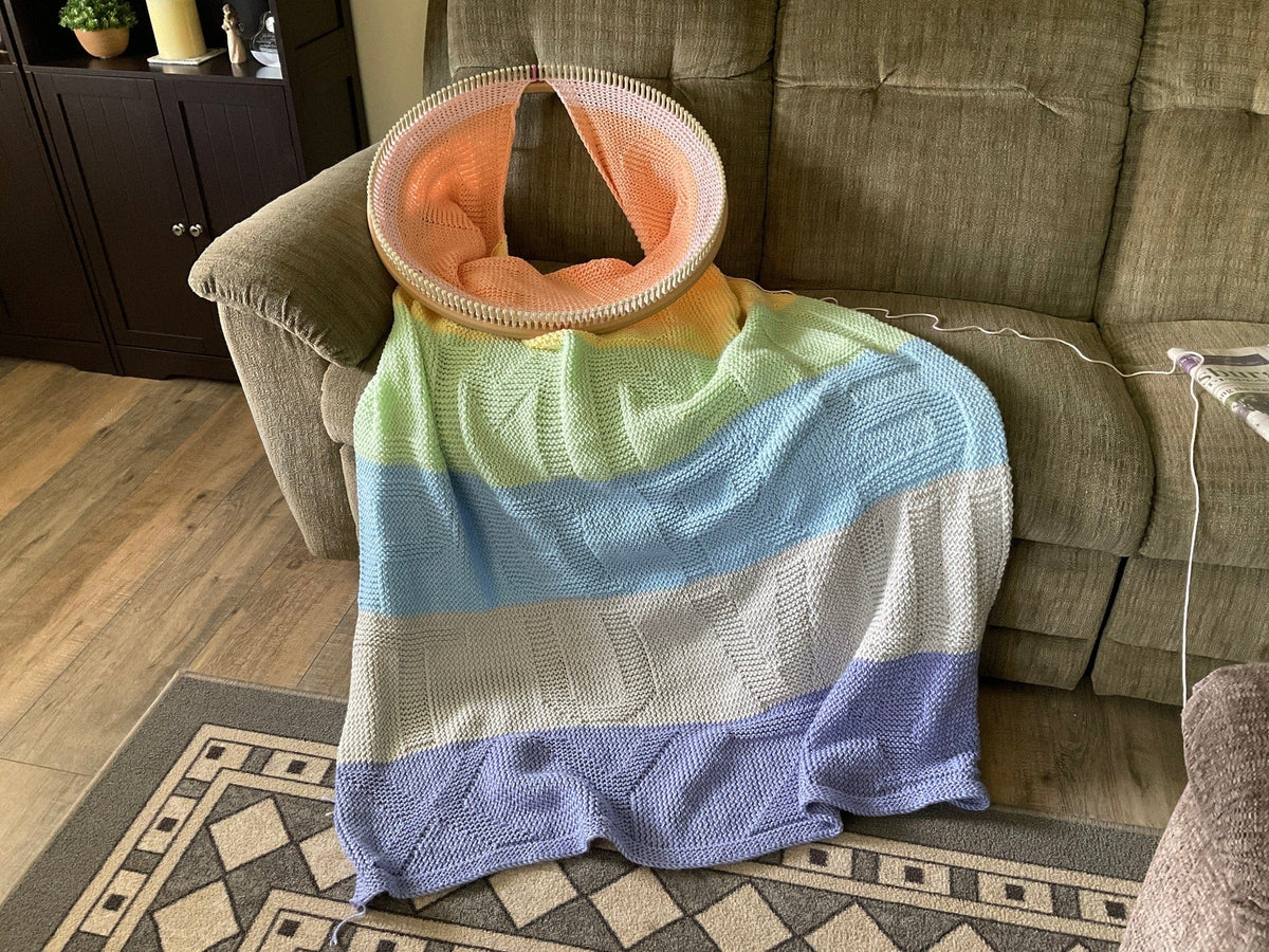 Loom Knit ePattern ABC Blanket CinDWood Looms