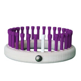 CinDWood Looms 1/2" 30 peg Adult Slipper/ Preemie Hat 2-5 lbs Knitting Loom Purple Looms