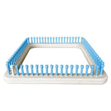 CinDWood Looms 1/2" 76 peg 10"  Square Hot Pad Weaving/ Knitting Loom (LOOM ONLY) Blue Looms