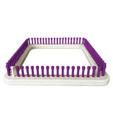 CinDWood Looms 1/2" 76 peg 10"  Square Hot Pad Weaving/ Knitting Loom (LOOM ONLY) Purple Looms