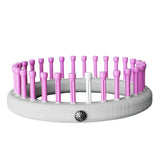 CinDWood Looms 5/8" 30 peg Newborn Hat Knitting Loom 5-8lbs Pink Loom