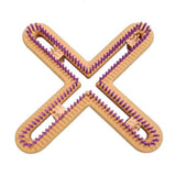 1/4" 160 peg Universal Small X Hat Knitting Loom Purple