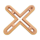 1/4" 160 peg Universal Small X Hat Knitting Loom Tan