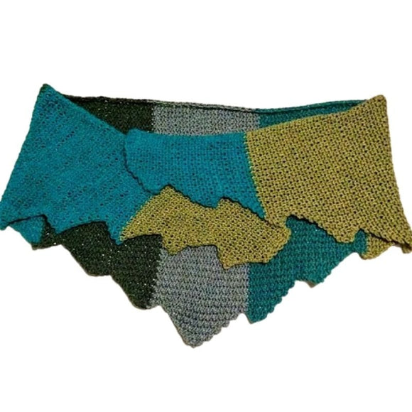 Deborah Shaw Loom knit ePattern: Rhaegal Dragon Shawl Pattern
