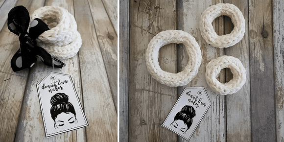 Janae Yagi Loom Knit ePattern: Donut Bun Maker Pattern