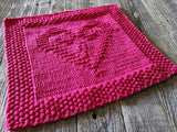 Janae Yagi Loom Knit ePattern: Hearts Armour Square Pattern