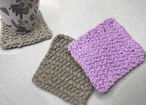 Kristen Mangus Loom Knit ePattern: Seed Coasters Pattern