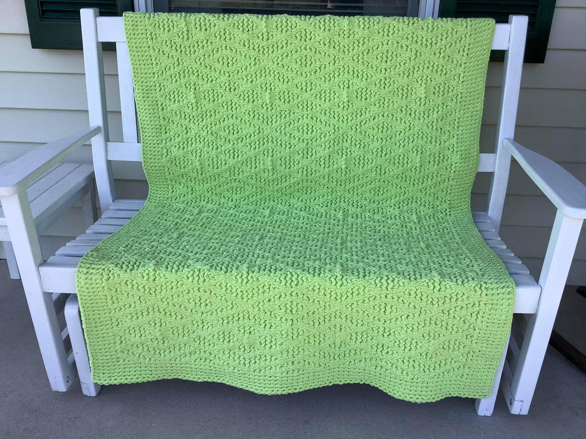 Loom Knit ePattern Afghan Trellis CinDWood Looms