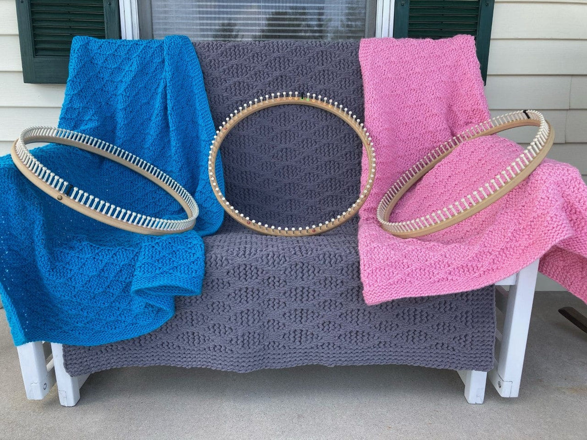 Loom Knit ePattern Love Links Afghan CinDWood Looms