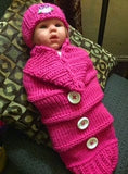 Sweet Lullaby Infant Cocoon and Hat pic 3