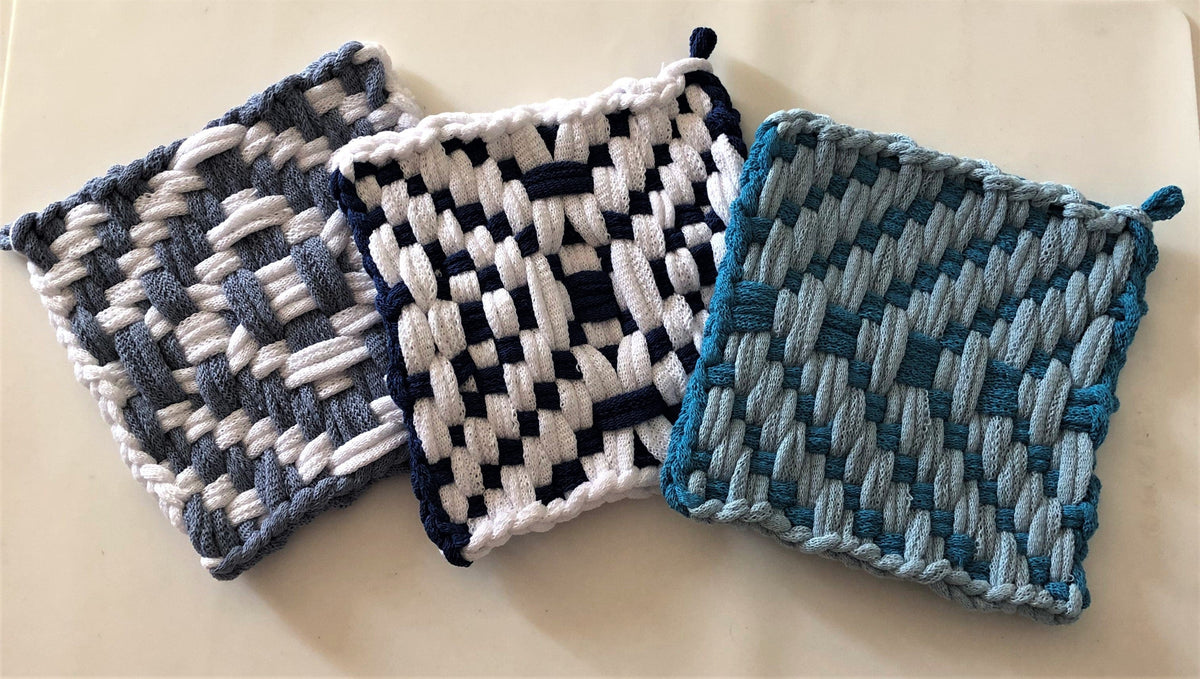 Loom Knit Basket PATTERNS, 4 Patterns Included.