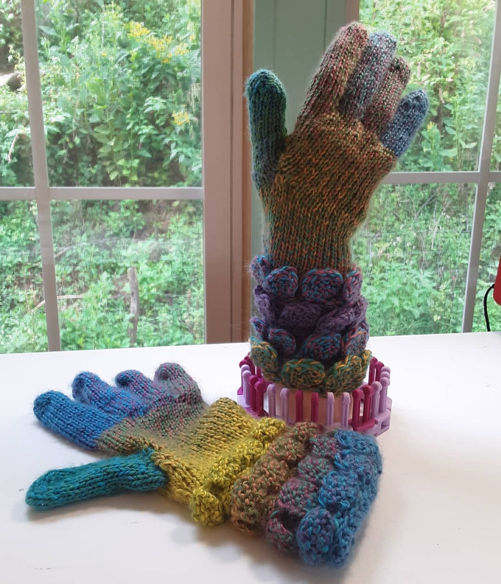 Loom Knit ePattern: Dragon Gloves – CinDWood Looms