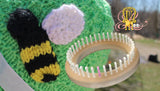 Scarlett Royale Loom Knit ePattern: Honeycomb Slip Stitch Cloche Hat Pattern