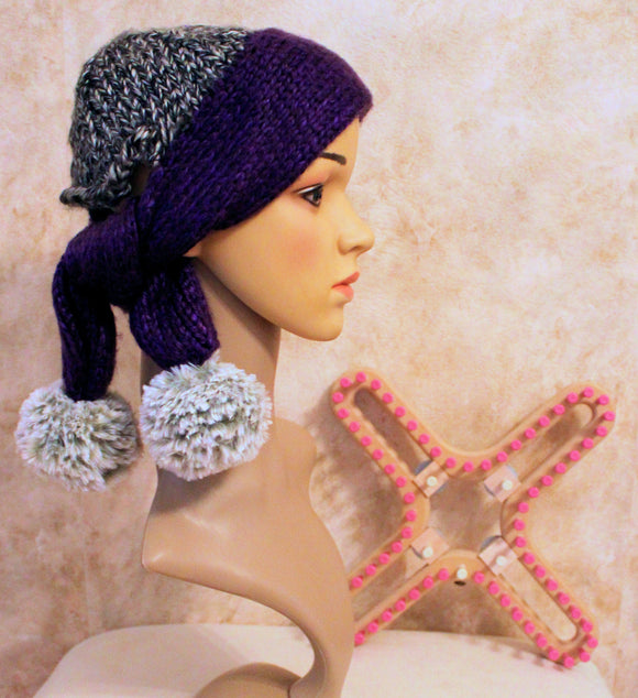 Scarlett Royale Loom Knit ePattern: Tie Brim Hat Pattern