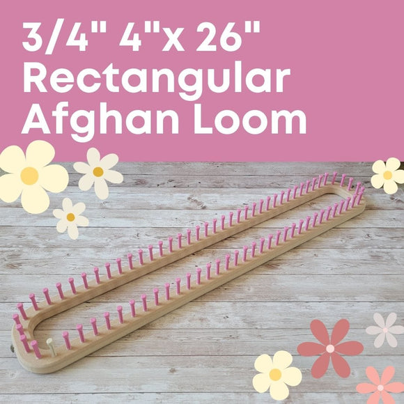 3/4 96 pegs 22 XL Round Afghan Knitting Loom – CinDWood Looms
