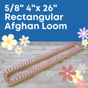 CinDWood Crafts 5/8" 96 peg 4"x26"  Rectangular Afghan Loom Pink On Sale