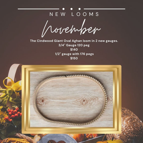 CinDWood Looms Giant Oval Afghan Loom Loom + ePattern Bundle