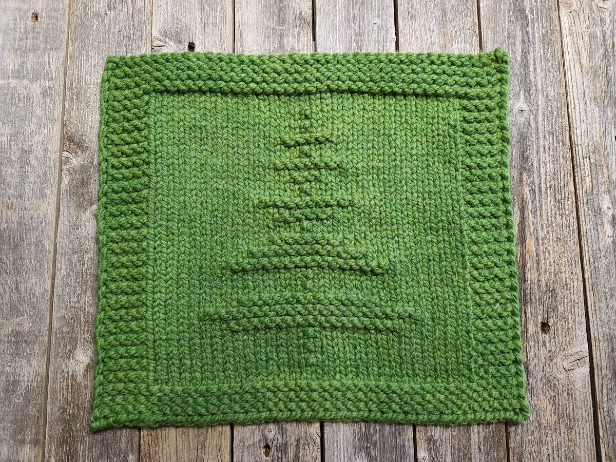 Loom Knit epattern: Aspen Fir Tree Square – CinDWood Looms