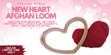 CinDWood Looms New: Heart Shape Afghan Loom 5/8" 80 peg Loom Looms