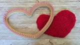CinDWood Looms New: Heart Shape Afghan Loom 5/8" 80 peg Loom Looms