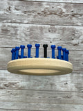 Clearance Clearance: 5/8" 24 peg Preemie Hat/Adult Slipper Knitting Loom 2-5 lbs Cindwood Original Peg Style Blue Clearance