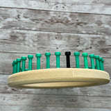 Clearance Clearance: 5/8" 36 peg Child Hat Knitting Loom 2-6 yrs Cindwood Original Peg Style Green Clearance