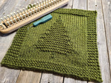 Janae Yagi Loom Knit ePattern: Blue Spruce Tree Square ePatterns