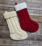 Janae Yagi Loom Knit ePattern: Cable Stocking Pattern