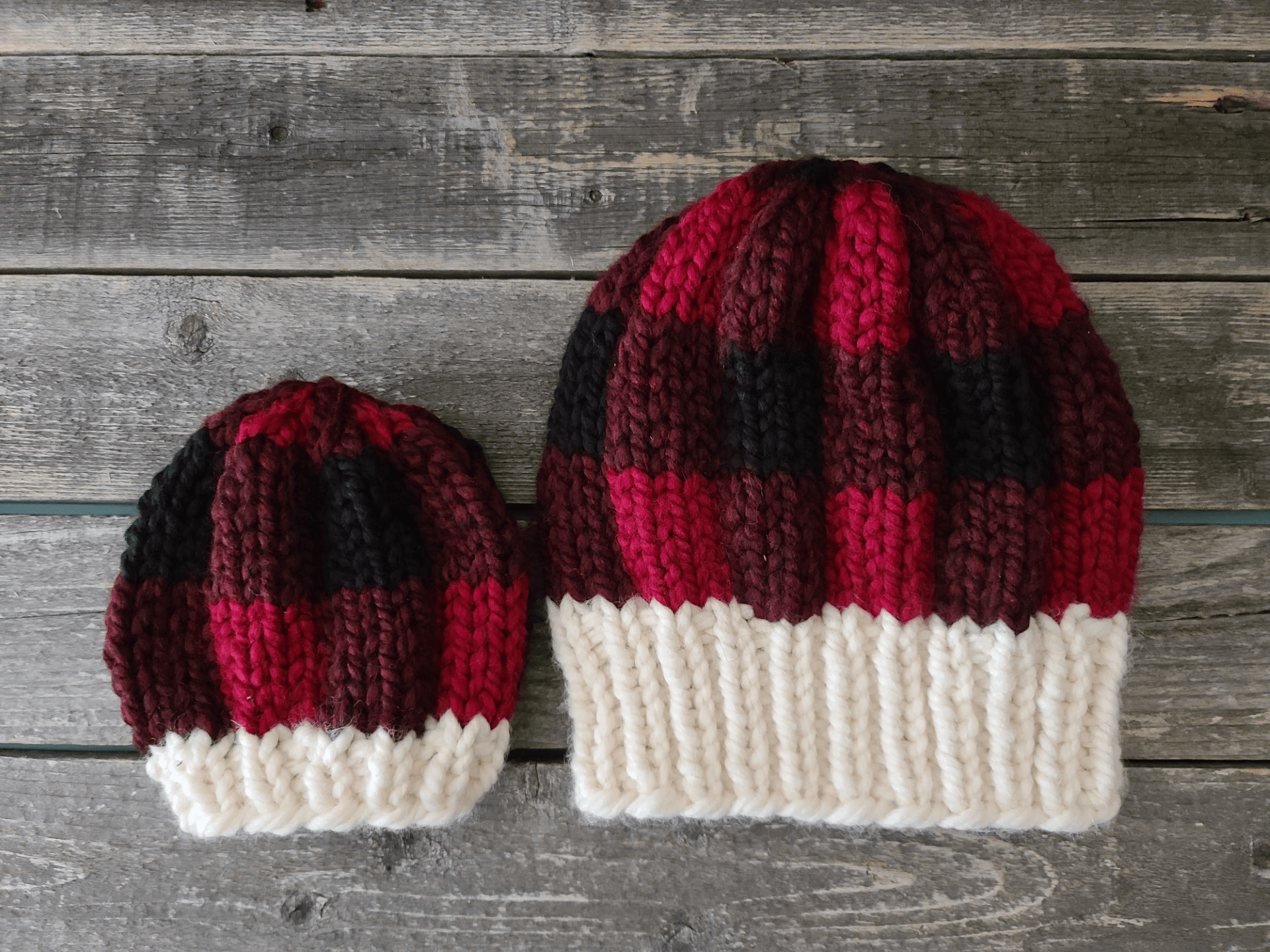 Bulabula Buffalo Plaid Polartec Womens Knit Beanie Snowbird Buffalo Plaid Beanie – Alter Ego Running main image 3