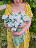 Janae Yagi Loom Knit ePattern: Daisy Bouquet Blanket Pattern