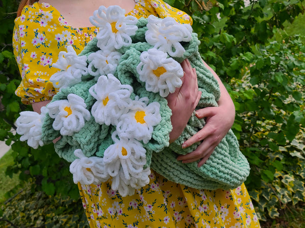 Loom Knit ePattern: Daisy Bouquet Blanket – CinDWood Looms