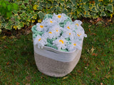 Janae Yagi Loom Knit ePattern: Daisy Bouquet Blanket Pattern