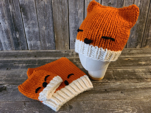 Janae Yagi Loom Knit ePattern: Fox Hat Pattern