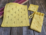 Janae Yagi Loom Knit ePattern: Lace Bath and Kitchen Set ePattern