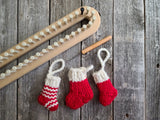 Janae Yagi Loom Knit ePattern: Teeny Tiny Stockings Pattern