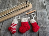 Janae Yagi Loom Knit ePattern: Teeny Tiny Stockings Pattern