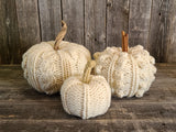 Janae Yagi Loom Knit ePattern: Textured Pumpkin Stack Pattern