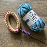 Laurie Schue Bundle 3/8" 24 peg Mini Oval Sock Loom + 1 Laurie Schue epattern Bundle On Sale
