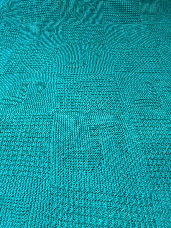 Laurie Schue Loom knit epattern: Musical Squares Afghan Pattern