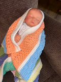 Laurie Schue Loom Knit ePattern: Not So Scrappy Scrap Blanket ePattern