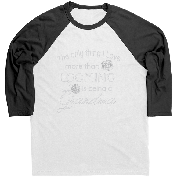 teelaunch Being A Grandma Raglan T-Shirt White/ Black / S Apparel