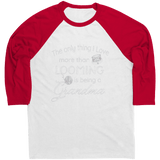 teelaunch Being A Grandma Raglan T-Shirt White/ Red / S Apparel