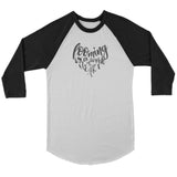 teelaunch Looming is a Work of Heart Raglan T-Shirt Swag White/ Black / S Apparel