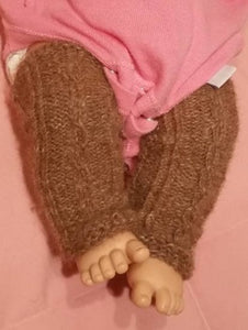 baby cabled leg warmers