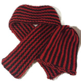 vertical stripe scarf and hat