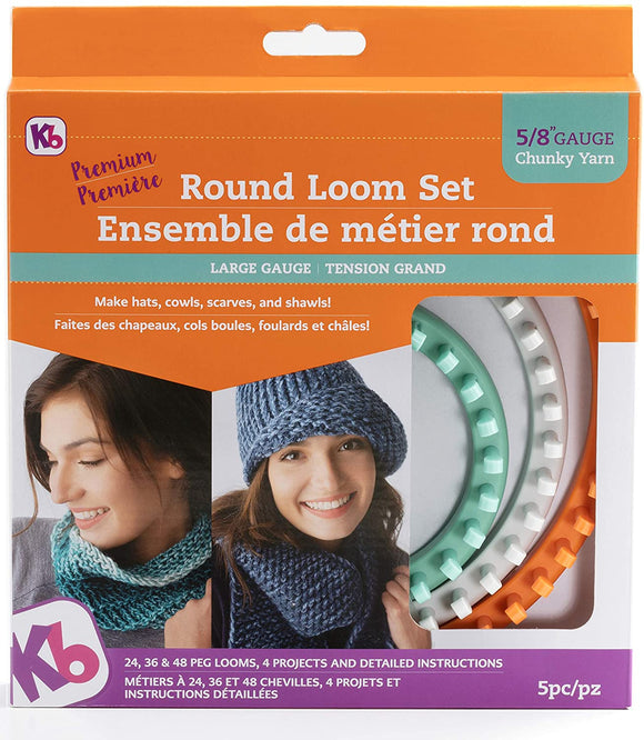 Round Knitting Loom Set,love Knitting,set of 4 Round Loom Kit 