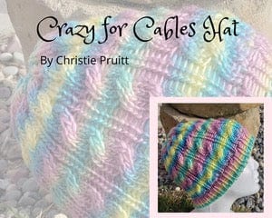 Christie Pruitt Loom Knit ePattern: Crazy For Cables Pattern