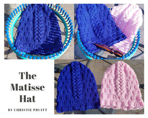 Christie Pruitt Loom Knit ePattern: The Matisse Hat Pattern